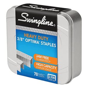swingline 35550 optima high-capacity staples 3/8-inch leg 2 500/box