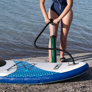 Lifetime Vista Inflatable Stand Up Paddle Board, 11' Long x 32" Wide x 6" Thick, Durable and Lightweight SUP, Stable Wide Stance Deck, Includes Backpack, Paddle, Pump, Removable Fin and Repair Kit