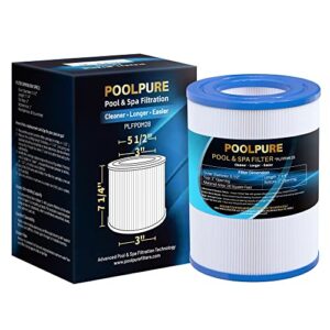 poolpure pdm28 spa filter replaces aquarest dream maker 461273 hot tub filter, 1 pack