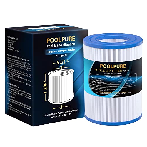 POOLPURE PDM28 Spa Filter Replaces Aquarest Dream Maker 461273 Hot Tub Filter, 1 Pack