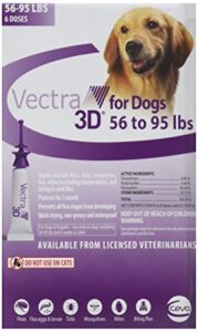 vectra 3d purple for dogs 56-95 lbs – 6 doses