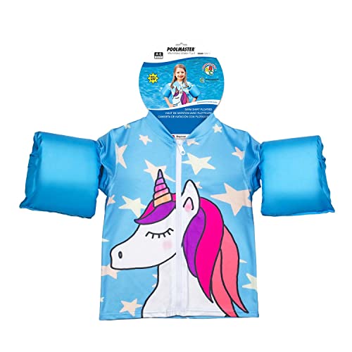 Poolmaster Swimming Pool Swim Shirt Swim Vest with Arm Floaties, Unicorn