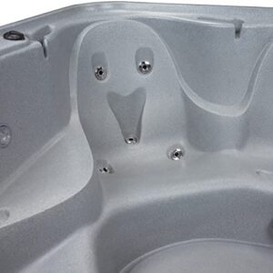 Essential Hot Tubs 24-Jet Waterfront Hot Tub, Seats 5-6, Gray Granite/Charcoal Gray
