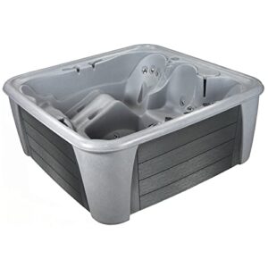 Essential Hot Tubs 24-Jet Waterfront Hot Tub, Seats 5-6, Gray Granite/Charcoal Gray