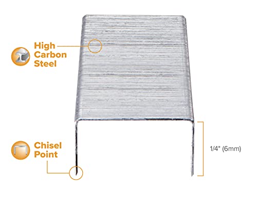 Bostitch SBS1914CP Standard Staples, 1/4" Leg Length (Box of 5000)