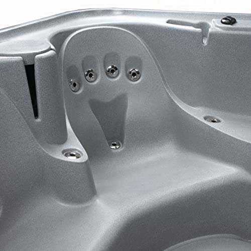 Essential Hot Tubs 35-Jet Waterfront EX Hot Tub, Seats 5-6, Gray Granite/Charcoal Gray