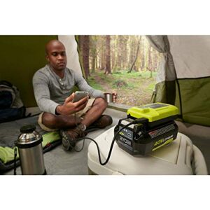 Ryobi 1004-040-931 40 Volt Compact Wired Lithium-Ion Battery Charger with USB Port