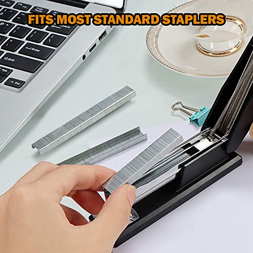 Staples 2 Pack - 10,000 Staples Standard - Heavy Duty Chisel Point Standard Staples 1/4 Inch Staple - Standard Staples for Stapler Jam Free Office Staples for Standard Stapler