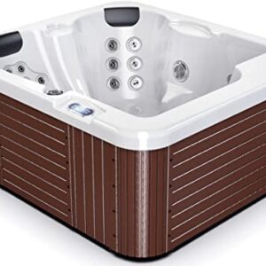 Luxuria Spas Monterey 3-Person 32-Jet Plug and Play Lounger Hot Tub with Ozonator