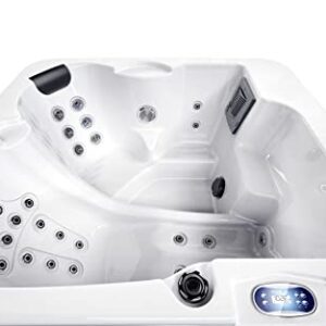 Luxuria Spas Monterey 3-Person 32-Jet Plug and Play Lounger Hot Tub with Ozonator