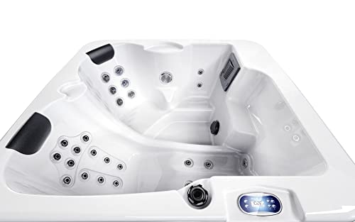 Luxuria Spas Monterey 3-Person 32-Jet Plug and Play Lounger Hot Tub with Ozonator