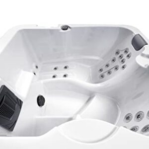 Luxuria Spas Monterey 3-Person 32-Jet Plug and Play Lounger Hot Tub with Ozonator