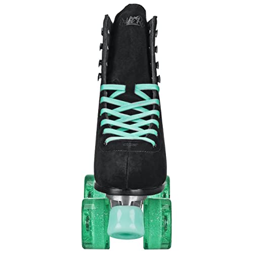 Roller Derby Elite Driftr Roller Skates (9, Black/Mint)