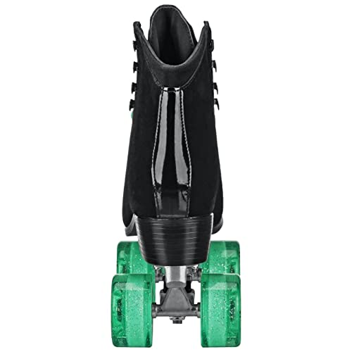 Roller Derby Elite Driftr Roller Skates (9, Black/Mint)