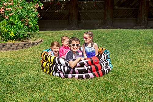 Poolmaster Inflatable Swimming Pool Kiddie Pool, Rainbow Zebra