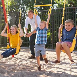 Lifetime 90200 Heavy Duty A-Frame Metal Swing Set, Primary Colors