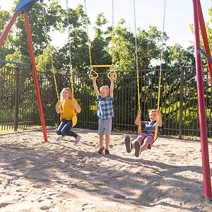 Lifetime 90200 Heavy Duty A-Frame Metal Swing Set, Primary Colors