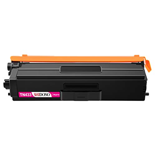 Shidono Compatible Toner Cartridge Replacement for Brother TN433 Fits with DCP-L8410CDW/HL-L8260CDW/ HL-L8360CDW/ HL-L8360CDWT/ HL-L9310CDW/ HL-L9310CDWT Printer, 4-Pack [Black/Cyan/Yellow/Magenta]