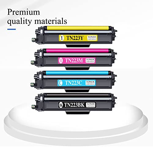 TN223 Compatible TN223BK TN223C TN223M TN223Y Toner Cartridge Replacement for Brother MFC-L3770CDW MFC-L3710CW Printer Toner (2BK+1C+1Y+1M).