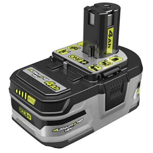 ryobi p192 18 volt 4.0 ah one+ lithium-ion lithium+ hp high capacity compact battery (non-retail packaging)