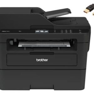 Brother MFC-L27 50DW All-in-One Wireless Monochrome Laser Printer, 2.7” Color Touch, 36ppm, Automatic Duplex (2-Sided), Durlyfish