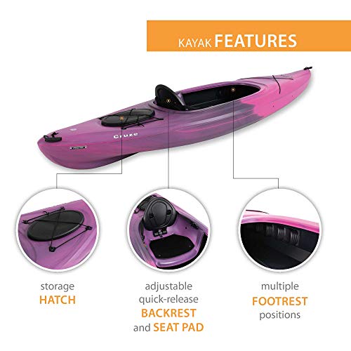 Lifetime Cruze 100 Sit-in Kayak, Orchid Fusion, 10-Foot