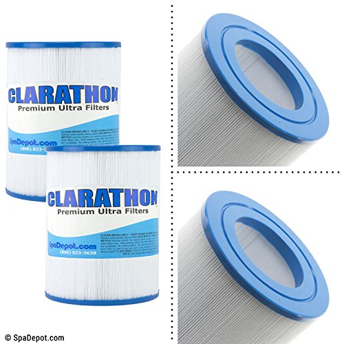 Clarathon Replacement for AquaRest/Dream Maker Hot Tub Spa Filters (Round Cartridge) Aqua Rest (2) Pack