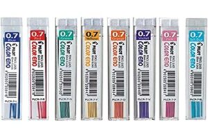 pilot color eno mechanical pencil lead – 0.7mm – 8 color set