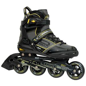 roller derby aerio q-60 men’s inline skates – black/yellow – size 10