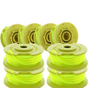 AC80RL3 String Trimmer Replacement Spool Line 080 Inch Twisted Line Compatible with Ryobi One Plus+ AC80RL3 18v, 24v, and 40v Cordless Trimmers ，Weed Eater String Auto-Feed Spool Line 11ft（8-Pack）