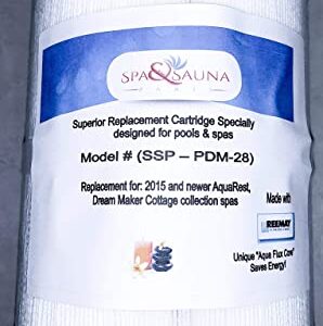 Spa & Sauna Parts Replacement Cartridge Filter for Dream Maker, Aquarest PDM28 461273