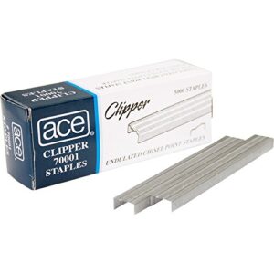 ace70001 – undulated staples for lightweight clipper stapler