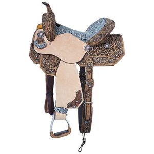 silver royal skylar barrel saddle 14in