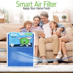 Filtri Washable Durable Household HVAC 16 x 25 x 1 High Efficiency MERV 13 Fine Particulate Replacement Reusable Furnace Air Filter