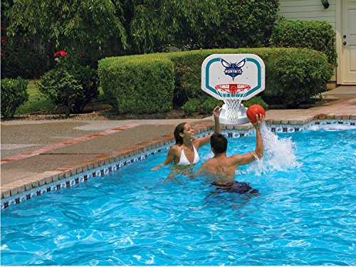 Poolmaster 72903 Charlotte Hornets NBA USA Competition-Style Poolside Basketball Game