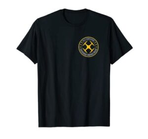 faa certified licensed drone pilot – front & back design t-shirt