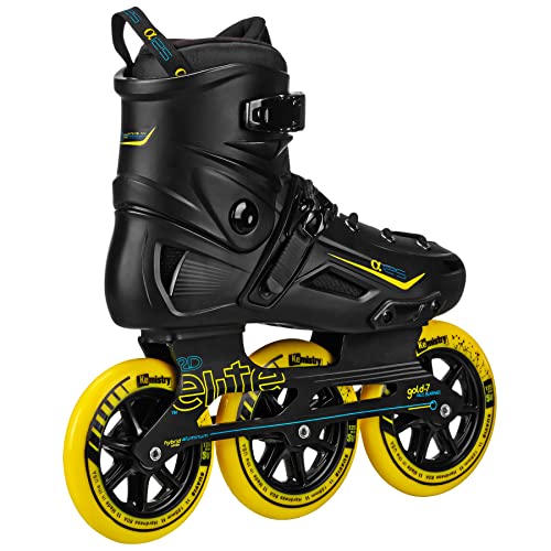 Roller Derby Elite Alpha 125mm 3-Wheel Inline Skate Size 10, Black