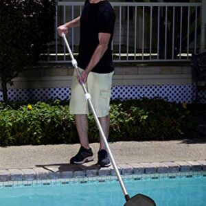 Poolmaster 21306 15 Foot Telescopic, Adjustable and Compact Aluminum Pole for Swimming Pool Cleaning, Commercial Collection, Silver