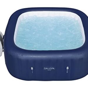 Bestway SaluSpa Hawaii AirJet Inflatable Hot Tub Spa | 71" x 71" x 26" Square Shape | Fits Up to 4-6 Persons