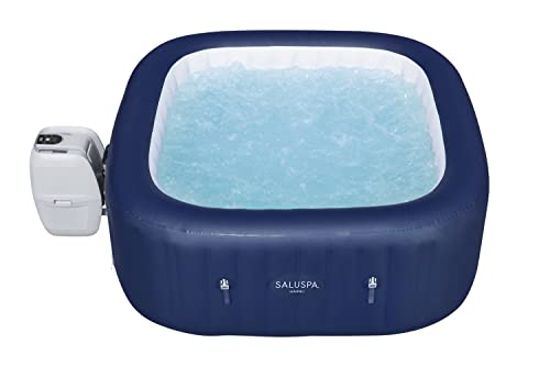 Bestway SaluSpa Hawaii AirJet Inflatable Hot Tub Spa | 71" x 71" x 26" Square Shape | Fits Up to 4-6 Persons