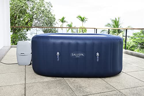 Bestway SaluSpa Hawaii AirJet Inflatable Hot Tub Spa | 71" x 71" x 26" Square Shape | Fits Up to 4-6 Persons