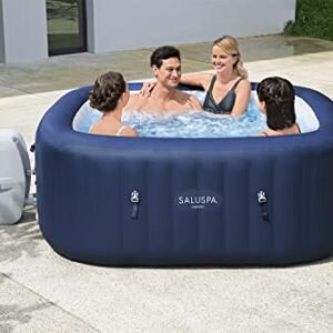 Bestway SaluSpa Hawaii AirJet Inflatable Hot Tub Spa | 71" x 71" x 26" Square Shape | Fits Up to 4-6 Persons