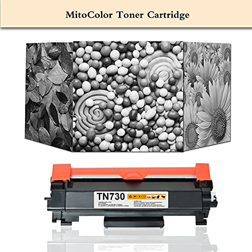 2-Pack Black TN730 Toner Cartridge TN-730 Replacement for Brother TN-730 TN730 to Use with HL-L2350DW HL-L2395DW HL-L2390DW HL-L2370DW MFC-L2750DW MFC-L2710DW DCP-L2550DW Printer Toner