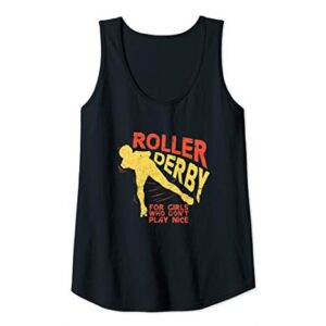 Womens Roller Derby Girls Indoor Sports Female Skater Girl Gift Tank Top