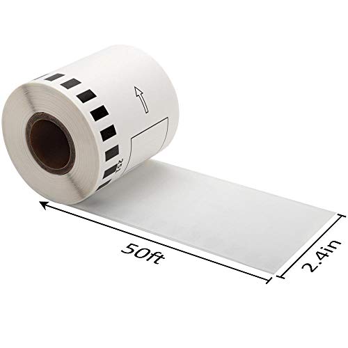 16 Rolls + 2 Frame, MarkDomain CompatibleDK-2251 Continuous Black/Red Label on White Papers 2.4in x 50ft and Brother DK-1209 1.1 in x 2.4 in(62mm x 29mm) with Brother QL Label Printers