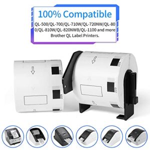 16 Rolls + 2 Frame, MarkDomain CompatibleDK-2251 Continuous Black/Red Label on White Papers 2.4in x 50ft and Brother DK-1209 1.1 in x 2.4 in(62mm x 29mm) with Brother QL Label Printers