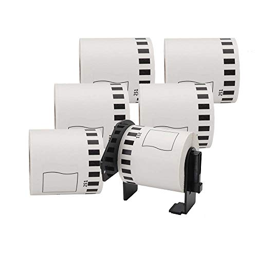 16 Rolls + 2 Frame, MarkDomain CompatibleDK-2251 Continuous Black/Red Label on White Papers 2.4in x 50ft and Brother DK-1209 1.1 in x 2.4 in(62mm x 29mm) with Brother QL Label Printers