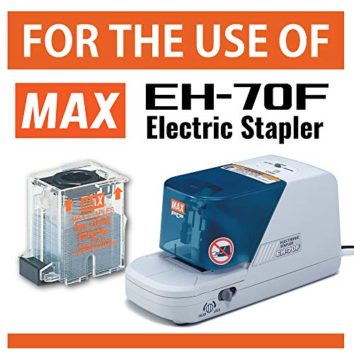 Max NO70FE Staple Cartridge for EH-70F Flat-Clinch Electric Stapler (Box of 5000)