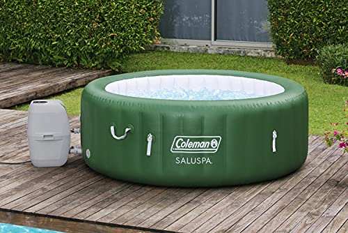 Coleman SaluSpa Inflatable Hot Tub Spa | Portable Hot Tub with Heated Water System and 140 Bubble Jets | Fits Up to 4 People