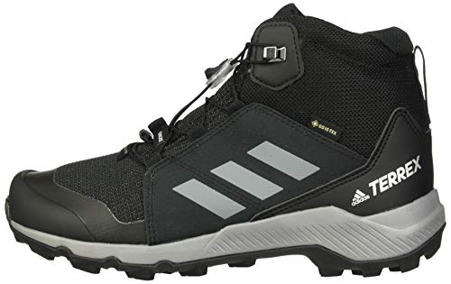 adidas Outdoor Unisex-Child Terrex MID GTX Hiking Boot, Black/Grey Three/Carbon, 10.5K Child US Little Kid